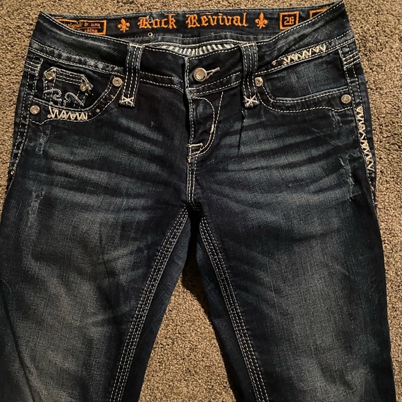 Rock Revival Erin easy skinny jeans sz 26 - Picture 12 of 13